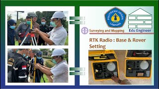 2 GNSS  RTK Radio Base and Rover Setting [upl. by Riha]