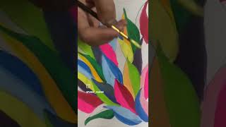 Colours love ❤️ painting art artist hobby happy acyliccolours youtubeshorts shorts [upl. by Yklam647]