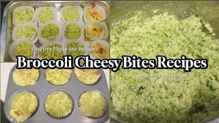 Broccoli Cheesy Bites Recipes [upl. by Zasuwa]