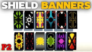 Minecraft  Shield Banners Design Tutorial  Part 2  TadCreeper [upl. by Nilsoj141]