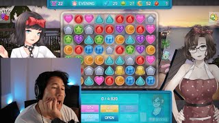 Markiplier Boredly Singing Soprano While Playing HuniePop 2 [upl. by Orelie734]