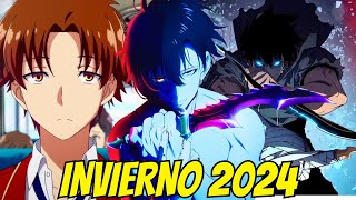 Los 10 Mejores ANIMES de la TEMPORADA INVIERNO 2024  Estrenos Anime Invierno 2024 [upl. by Jamil781]