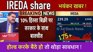 IREDA share latest newsHold or sell  Ireda share news today [upl. by Sone]