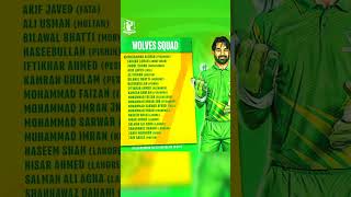 National One Day Cup 2024 WOLVES SQUAD onedaycupnationalonedaycup2024 [upl. by Erhard]