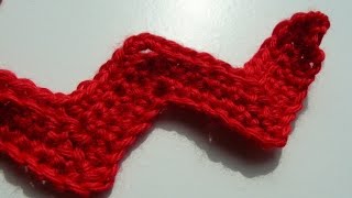 How to crochet a chevron zigzag [upl. by Alenoel]