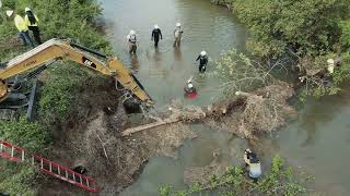 Friends of the Reedy River CONSOR Engineering Tree Removal and River Cleanup [upl. by Allak]