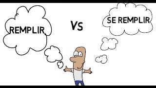 Remplir vs Se Remplir  to fill in French [upl. by Htiekel]