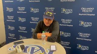 Kevin Cashs postgame comments after Fridays 20 win over Cleveland [upl. by Kiyoshi]