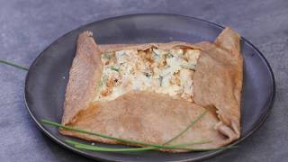 Galette sarrasin poulet noix et roquefort [upl. by Oicnevuj]