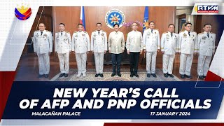 New Year’s Call of AFP and PNP Officials [upl. by Enaenaj314]