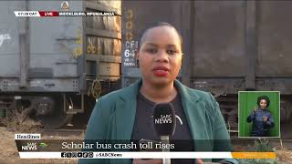 Mpumalanga crash I Death toll rises in scholar transport accident [upl. by Aeresed954]