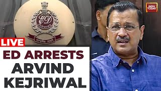 LIVE  Arvind Kejriwal Arrested  Arvind Kejriwal In ED Custody  Kejriwal Moved To ED Headquarters [upl. by Ativak]