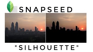 How to silhouette foreground  snapseed tutorial [upl. by Farika548]