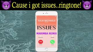 Latest iPhone Ringtone  Issues Marimba Remix Ringtone  Julia Michaels song [upl. by Llorrac]