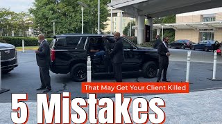 5 Mistakes Bodyguards Make that Endanger their Clients security bodyguard [upl. by Bortman125]