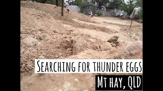 Travel Australia with Kids  Fossicking for Thundereggs in Mt Hay Queensland [upl. by Ettezyl]