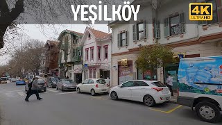 Istanbul Yeşilköy 2022 18 March Walking Tour4k UHD 60fps [upl. by Nnaeitak]