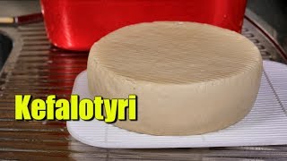 How to Make Kefalotyri Saganaki Cheese [upl. by Nnylekoorb]