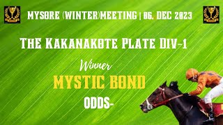 MYSTIC BOND Wins The Kakanakote Plate Div 1 [upl. by Lebezej]