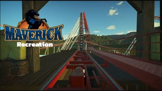 Maverick Cedar Point Recreation Planet Coaster [upl. by Bunny]