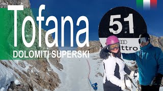 Do you dare Tofana ski area  Dolomiti Superski Italy  Cortina [upl. by Jim]