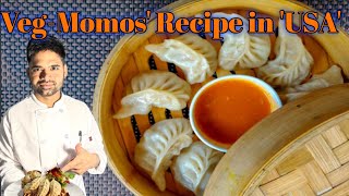 Veg Momos Recipe in USA  Veg momos Recipe  USA [upl. by Padriac882]