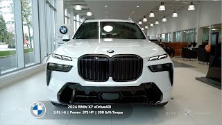 BMW X7 xDrive40i 2024  Mineral White Metallic  Tartufo Merino Leather [upl. by Udele656]