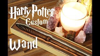 Wooden Custom Harry Potter Wand NO POWER TOOLS [upl. by Binnings]