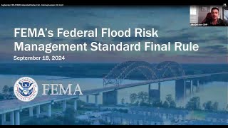 FEMA Information Session FEMA’s Implementation of the Federal Flood Risk Management Standard [upl. by Hanoy]