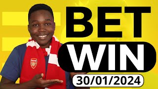 FOOTBALL PREDICTIONS TODAY 30012024 SOCCER PREDICTIONS TODAY  BETTING TIPS footballpredictions [upl. by Alano]