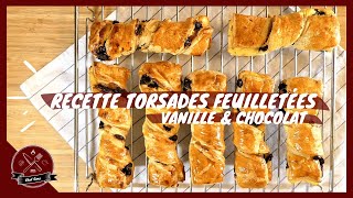 Recette torsades feuilletées vanille amp chocolat [upl. by Voleta]