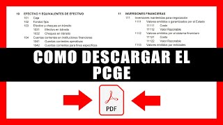 Cómo Descargar el Plan Contable General Empresarial PCGE  Última Versión Oficial [upl. by Irtak]