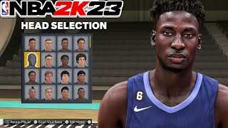 Best Jaren Jackson Jr Face Creation NBA 2K23 [upl. by Nasia583]