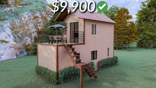 4x9 Meters Two Story ORIGINAL Small and TINY House Design  1 Bedroom [upl. by Orfurd]