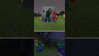 Minecraft Movie Zombie VS Minecraft Zombie Minecraft 🆚 A Minecraft Movie  Official Trailer [upl. by Kobi]