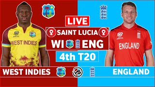 England vs West Indies 4th T20I Live Scores  ENG vs WI 4th T20I Live Scores amp Commentary [upl. by Haily]