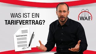 Tarifvertrag einfach erklärt Was ist ein Tarifvertrag  Betriebsrat Video [upl. by Annai]