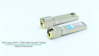 How to Use 10GBase T Copper SFP to RJ45 100m Cat 6a7 cable  FiberMall [upl. by Cocke]