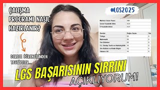 LGS Derecesinin Sırrını Paylaştım Doğru Bir Çalışma Programı Nasıl Hazırlanır lgs yks [upl. by Alliehs407]