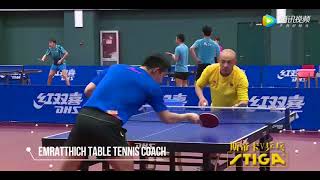 Zhang Jike backhand flick [upl. by Schumer889]