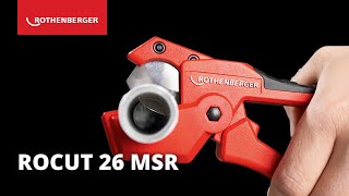 ROCUT 26 MSR Cutting multi layer pipes with ease  Highlight Overview [upl. by Tezzil349]