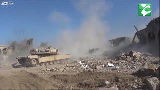 Iraqi M1A1 Abrams vs ISIS suicide car [upl. by Pelagia]