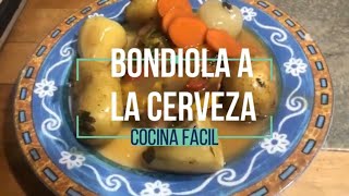 BONDIOLA DE CERDO A LA CERVEZA COCINA FÁCIL2020 CLASE N°37 [upl. by Harlamert]