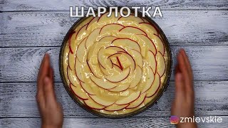 Шарлотка с яблоками в духовке как приготовить рецепт [upl. by Lillie]