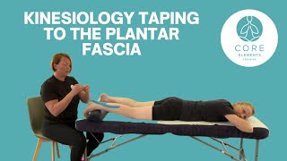 Kinesiology Taping to the Planter Fascia [upl. by D'Arcy]