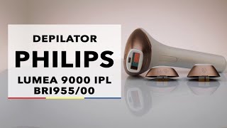 Depilator IPL Philips Lumea 9000 BRI95500  dane techniczne  RTV EURO AGD [upl. by Anidene]