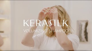 Volumizing Shampoo for Flat Fine Hair  KERASILK [upl. by Gnilsia930]