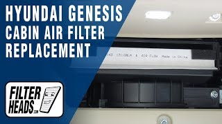 How to Replace Cabin Air Filter 2015 Hyundai Genesis [upl. by Odareg]