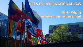 PILLS OF INTERNATIONAL LAW 6  What is an international organization [upl. by Willamina]