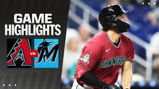 Dbacks vs Marlins Game Highlights 81924  MLB Highlights [upl. by Iaverne]